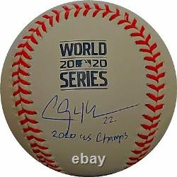 Clayton Kershaw Signed Autographed 2020 World Series Champ Baseball Dodgers MLB