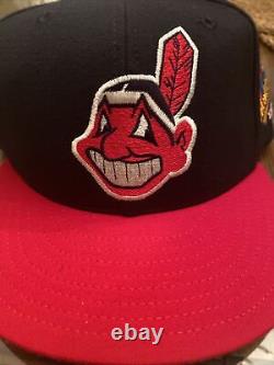 Cleveland Indians vintage 1997 world Series Fitted Hat, New Era MLB Original