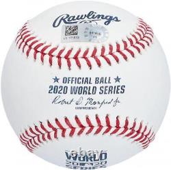 Cody Bellinger Dodgers Signed 2020 MLB World Series Champions Logo Baseball