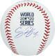 Cody Bellinger La Dodgers Signed 2020 Mlb World Series Champs Logo Baseball