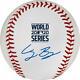 Cody Bellinger La Dodgers Signed 2020 Mlb World Series Champs Logo Baseball