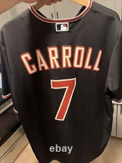 Corbin Carroll #7 AZ Diamondbacks Black & Red World Series 2023 Jersey