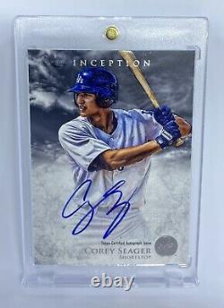 Corey Seager 2013 Bowman Inception Rookie Card RC Auto WORLD SERIES Dodgers