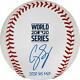 Corey Seager Dodgers 2020 World Series Champs Signed Baseball & 20 Ws Mvp Insc