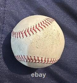 Corey Seager Game Used Hit Single Baseball 7/9/2023 World Series Season Rangers