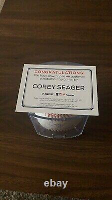 Corey Seager Signed Baseball World Series MVP NLCS MVP Multiple Inscriptions