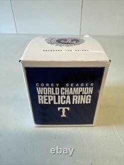 Corey Seager World Series Replica Ring SGA Texas Rangers 5/14/24