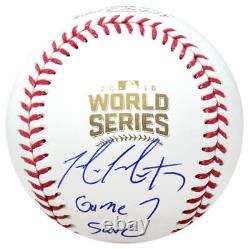 Cubs MIKE MONTGOMERY Signed 2016 World Series Baseball withGame 7 Save SCHWARTZ