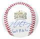 Cubs Mike Montgomery Signed 2016 World Series Baseball Withlast Pitch Schwartz