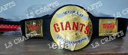 Custom SF Giants World Series Championship Belt Adult Size 2mm Brass