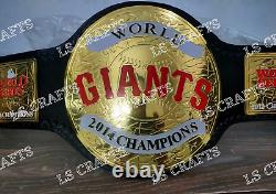 Custom SF Giants World Series Championship Belt Adult Size 2mm Brass