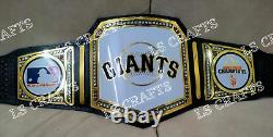 Custom SF Giants World Series Championship Belt Adult Size 2mm Brass