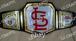 Custom St. Louis Cardinals World Series Championship Belt Adult Size 2mm Brass