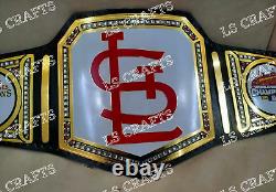 Custom St. Louis Cardinals World Series Championship Belt Adult Size 2mm Brass