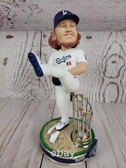 DUSTIN MAY LA DODGERS 2020 WORLD SERIES CHAMPIONS BOBBLEHEAD WithSIGNED BASEBALL