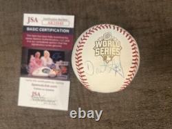 Daniel Murphy Signed 2015 World Series Baseball New York Mets ROMLB JSA