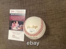 Daniel Murphy Signed 2015 World Series Baseball New York Mets ROMLB JSA