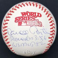 Darrell Porter 1982 World Series MVP Signed Baseball Steiner Sports