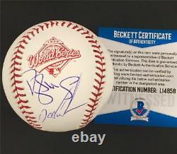 Darryl Strawberry / Doc Gooden signed Yankees 1996 World Series Baseball BAS COA