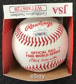 Darryl Strawberry Signed Auto Rawlings 1986 World Series Baseball JSA WIT COA