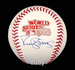 Darryl Strawberry full autograph signed 1986 World Series Baseball BAS Beckett