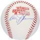 Davey Johnson New York Mets Autographed 1986 World Series Logo Baseball