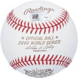 David Cone NY Yankees Signed 2000 World Series Baseball & 2000 WS Champs Insc