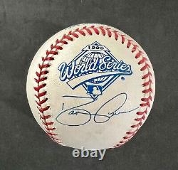 David Justice Autographed 1995 World Series Baseball Atlanta Braves Beckett