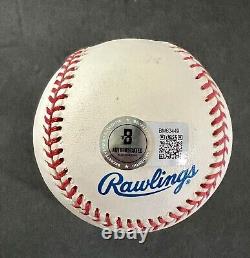 David Justice Autographed 1995 World Series Baseball Atlanta Braves Beckett