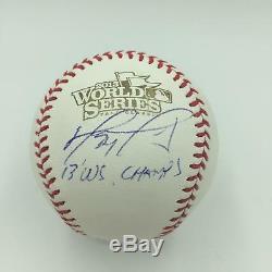 David Ortiz 2013 World Series Champs Signed W. S. Baseball MLB Authenticated