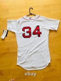 David Ortiz Authentic Baseball Jersey, Size 40, Medium, Home, White