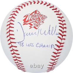 David Wells NY Yankees Signed 1998 World Series Baseball & 1998 WS Champs Insc