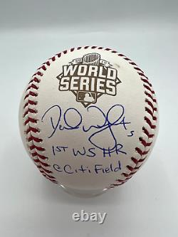 David Wright Autographed 2015 World Series Baseball with The Captain Inscription