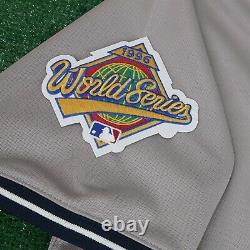 Derek Jeter 1996 New York Yankees Cooperstown Men's Grey World Series Jersey