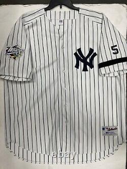 Derek Jeter 1999 World Series Yankees Vintage Authentic Baseball Jersey Sz 56