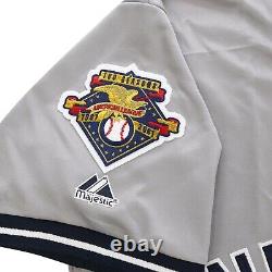 Derek Jeter 2001 New York Yankees Grey World Series Road Jersey Men's (S-3XL)