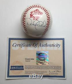 Derek Jeter Autographed 1998 World Series Baseball Yankees STEINER Vintage MINT