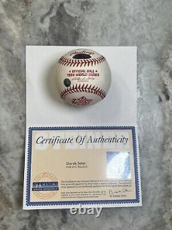 Derek Jeter Autographed Signed World Series Baseball NY Yankees Steiner/MLB COA