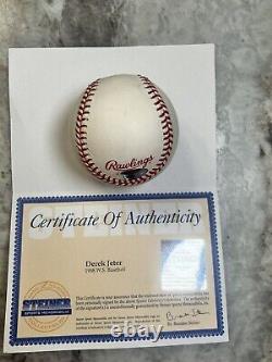 Derek Jeter Autographed Signed World Series Baseball NY Yankees Steiner/MLB COA