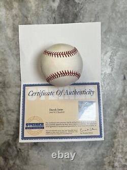 Derek Jeter Autographed Signed World Series Baseball NY Yankees Steiner/MLB COA