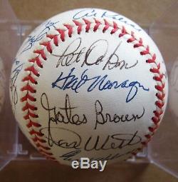 Detroit Tigers 1968 World Series Champions American League Baseball Signed by 22