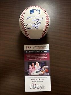 Dino Ebel SIGNED BASEBALL 2024 WORLD SERIES CHAMPS DODGERS JSA COA ROMLB