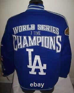 Dodgers Jacket Los Angeles LA 7 TME WORLD SERIES CHAMPION FALL 2021 S M L XL 2X