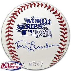 Dodgers Tom Tommy Lasorda Signed Autographed 1981 World Series Baseball JSA Auth