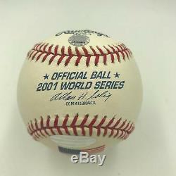 Don Mattingly Ceremonial First Pitch 2001 World Series Signed Baseball STEINER