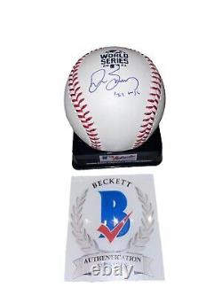 Drew Smyly Signed World Series Baseball Auto Autographed Atlanta Braves Beckett