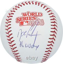 Dwight Gooden Mets Signed 1986 World Series Logo Baseball & 86 WS Champs Insc