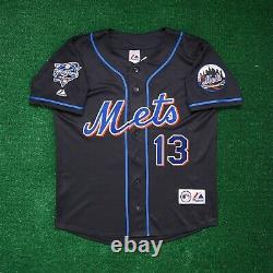 Edgar Alfonzo New York Mets 2000 World Series Alt Black Jersey Men's (M-2XL)