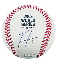 Freddie Freeman Atlanta Braves Signed 2021 World Series Baseball Beckett Coa