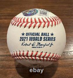 Freddie Freeman Autographed 2021 World Series Baseball Braves Dodgers Beckett B